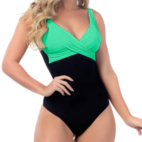 Maiô, Body Feminino Modelo 2022 Chapa Barriga Com Bojo Neon Tamanho:GG-46-48;Cor:Verde Agua