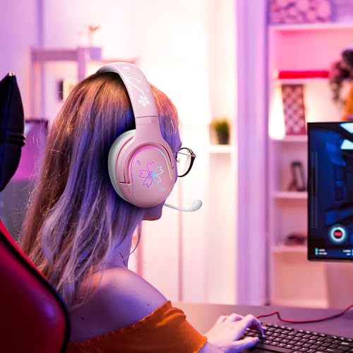 Mytrix Cherry Blossoms Wired Gaming Headset Sakura の商品画像 6