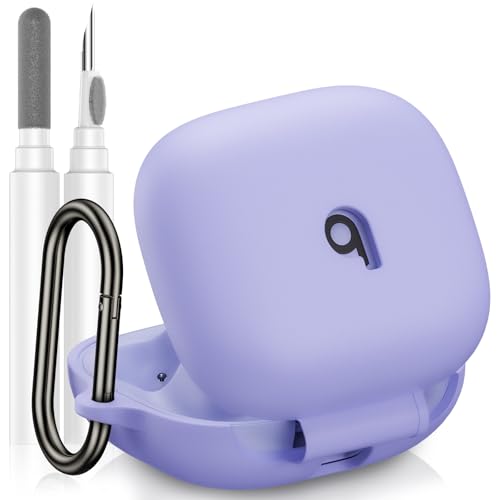 Coque silicone Beats Powerbeats Pro 2 violette antichoc avec kit nettoyage