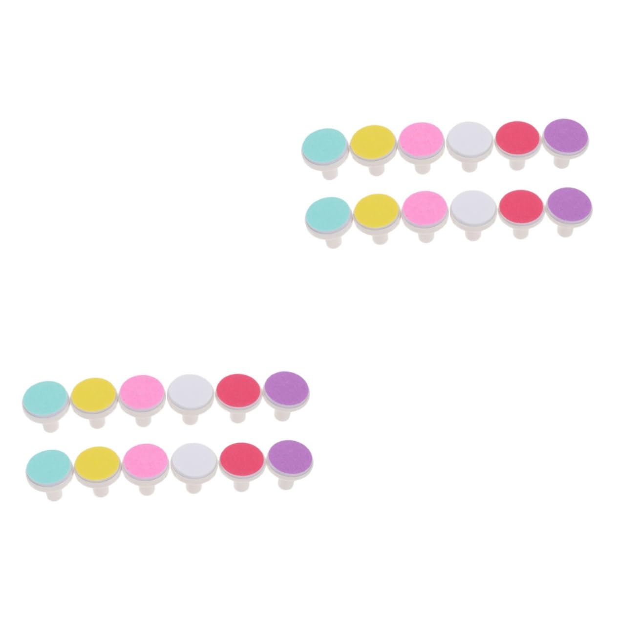 MOLUCKFU 2sets Nail File Pads for Baby Electric Nail Trimmer Replacement Infant Manicure Set 12pcs*2