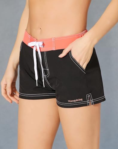 Image of Women Quick Dry Swimwear Trunks Sports Board Shorts with Soft Briefs Inner Lining