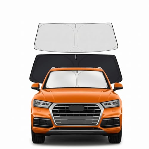 PinBaoLaLa for 2018-2024 2025 2026 Audi Q5 Windshield Sun Shade - Windshield Sunshade Cover Front...