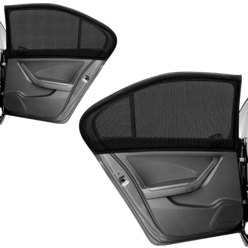 2 unidades protector solar coche malla transpirable para ventanillas