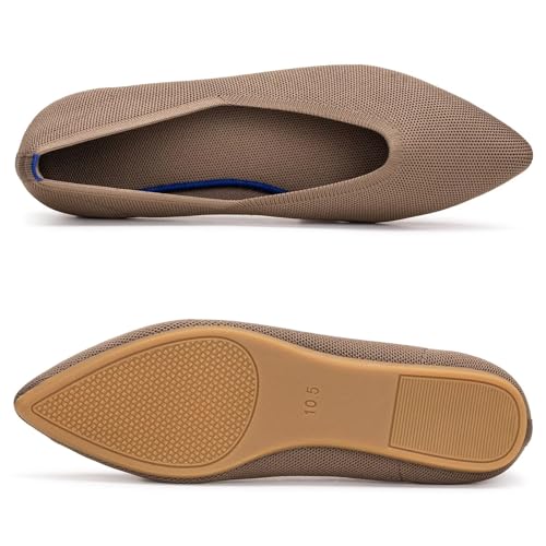 Image of Frank Mully Womens Pointed Toe Flats Knit Dress Shoes Comfort Women Shoes Softable