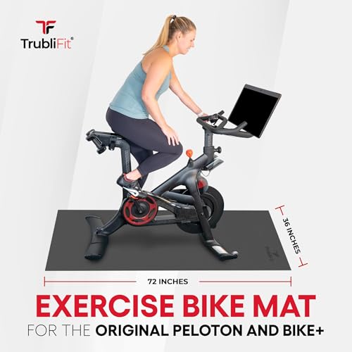 Image of Bike Mat for Original Peloton Bike & Bike+ and Cross Training Bike & Bike+, Exercise Bike Mat, Indoor Cycling Floor Mat, Waterproof Under Equipment Mat - Accessories for Peloton