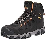 Thorogood 804-6296 Men's Crosstrex Series - 6' Waterproof, Composite Safety Toe Boot, Black/Orange - 11 M US