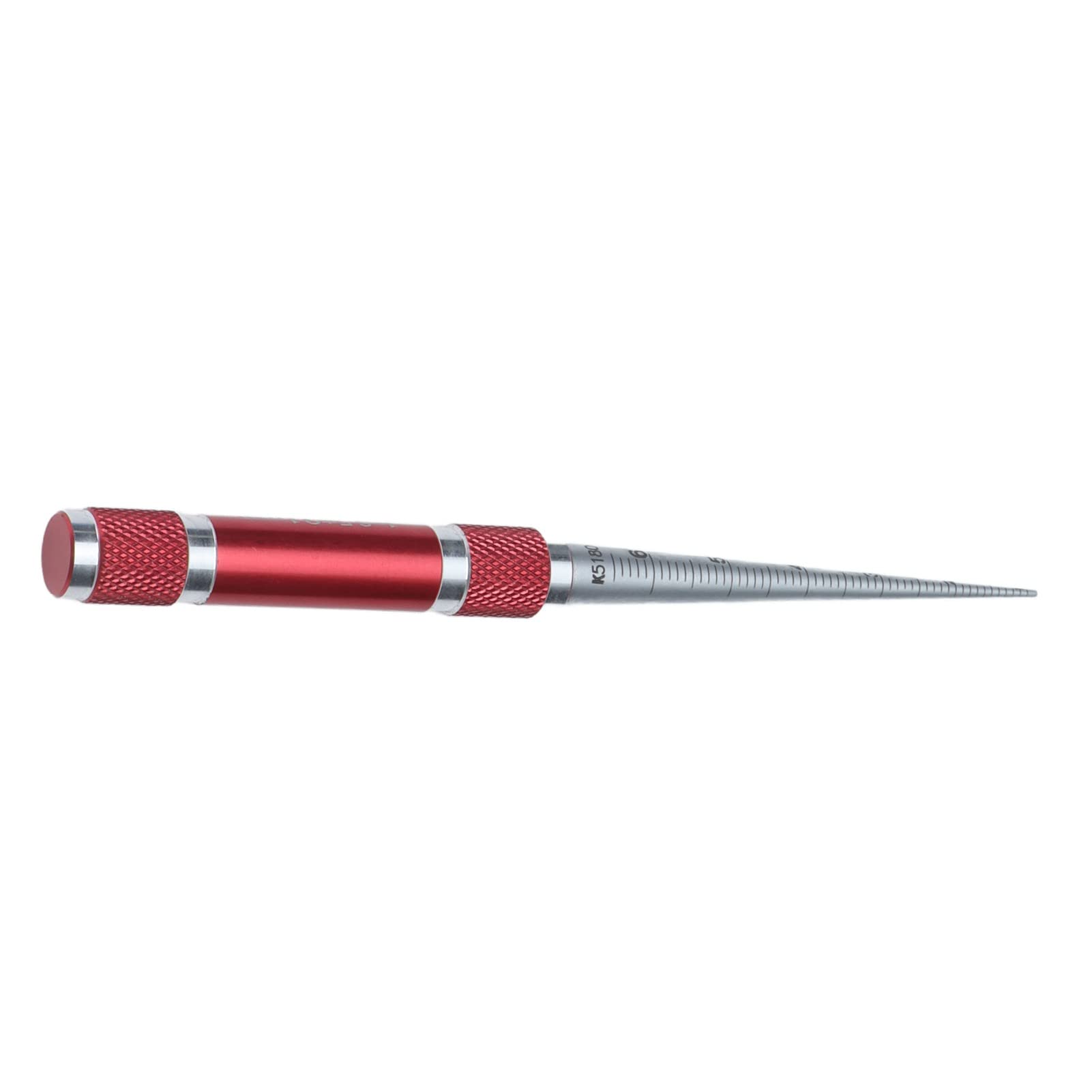 Calibre de apertura de acero inoxidable, regla de agujero cónico, herramienta de medición de diámetro interior de 1 a 6,5 mm