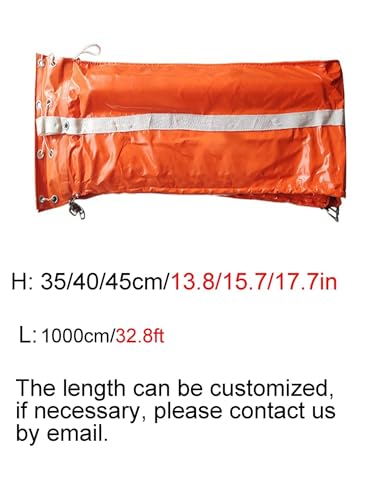 Barrera de interceptación de petróleo de PVC en tamaños personalizables 3