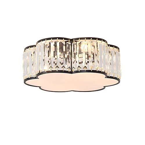 Plafonnier en cristal moderne de style américain simple et dimmable pour chambre