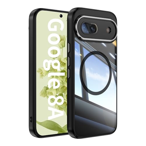 Image of Magnetic Case with Clear Back for Google Pixel 8a, Fit for MagSafe