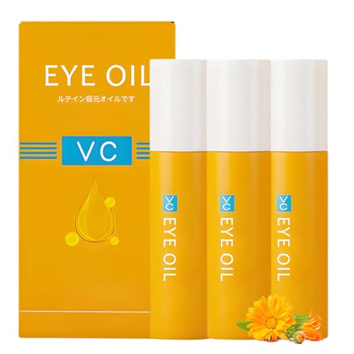 Lutein Eye Essence Oil 2025 NEW VC Lutein Anti-Wrinkle Eye Serum Oil Hydrating Dark Circles Remover for Daily Eyes Care Lightweight Tightening Eyes Oils for Women (3pcs)