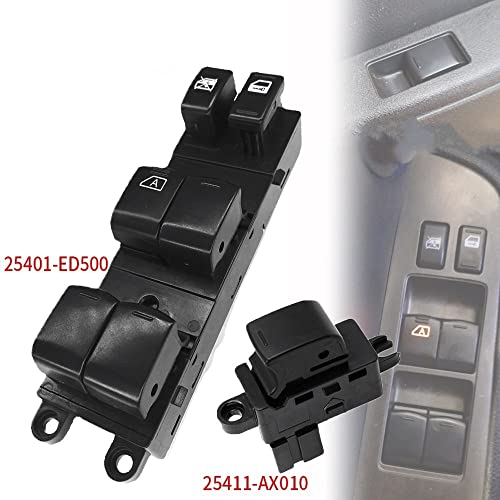 Interrupteur de vitre électrique pour Nissan Tiida Rogue Versa Teana 25401-ED500 lève-vitre avant - 3