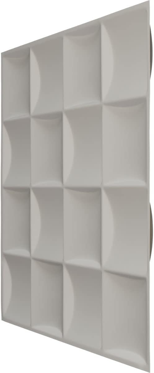 Ekena Millwork 19 5/8"W x 19 5/8"H Baile EnduraWall Decorative 3D Wall Panel, Weathered Steel (Covers 2.67 Sq. Ft.