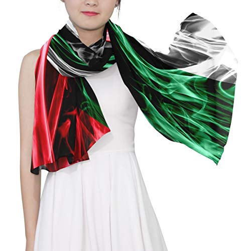 Oyihfvs Country Nation flag Woman Long Silk Scarf Soft Head Wrap Silk Shawl stole4