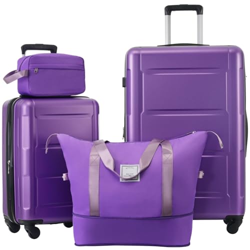 Lightweight Expandable 2-Piece Luggage Set with Spinner Wheels - 20