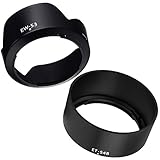 Canon キヤノン [ EOS Kiss M ] [ EOS M100 ] [ EOS M10 ] [ EOS M6 ] ダブルズームキット 適合 互換 レンズフード EW-53 ET-54B 2点セット