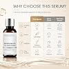 Volufiline 92% + Palmitoyl Isoleucine 1% Volumizing Face Serum - Needle-Free Plumping for Under Eyes, Cheeks & Smile Lines - Firming, Lifting & Smoothing - Lightweight Anhydrous Formula (1pc)