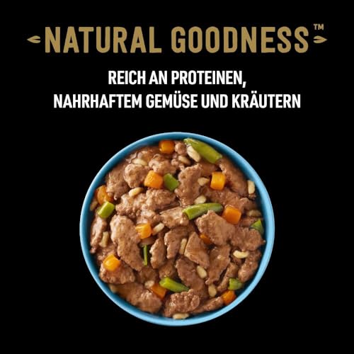 Cesar Natural Goodness Premium Hunde Nassfutter in der Dose Casserole in Sauce mit Fisch und Superfoods 6x400g