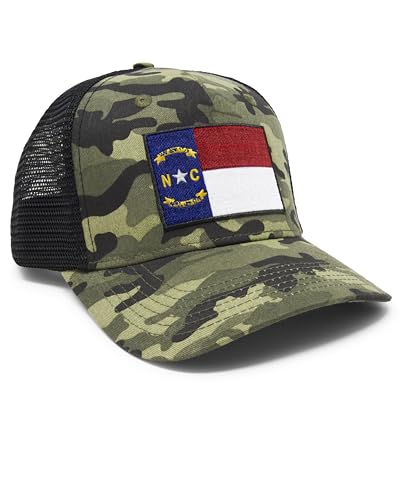 Image of International Tie State Hat for Men and Women, Adjustable Snapback Trucker Baseball Cap with Embroidered Patch