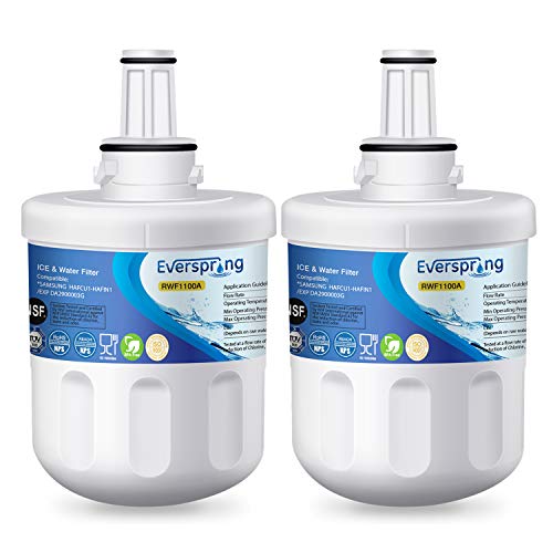 2× Remplacement du filtre à eau du réfrigérateur pour Samsung DA29-00003G,DA29-00003F, HAFIN1, HAFIN1/EXP,DA29-00003B, DA29-00003A, DA97-06317A, RFC1100A...