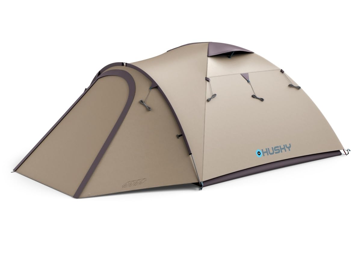 Husky Bizon 3 Plus Campingzelt 3 Personen mit Vorzelt 4000 mm Wassersäule