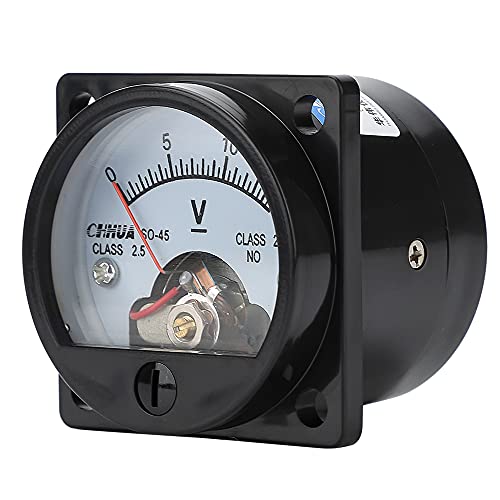 Chhua Analog Voltmeter Gauge So-45 Dc0-15V Circular Panel Voltage Meter Volt Meter Voltage Tester For Shipping Circuit Testing Mechanical Equipment #TOP1