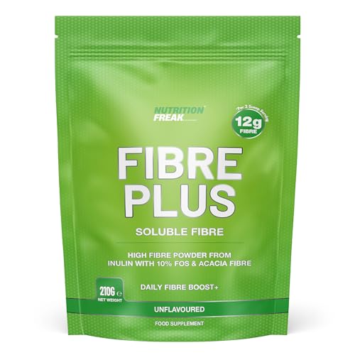 Suplemento de fibra soluble en polvo de 210 g, polvo de fibra soluble prebiótica de múltiples fuentes, 12 g de fibra por porción de 2 cucharadas, suplemento de fibra para hombres y mujeres, fabricado