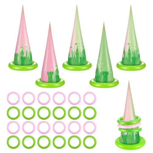 Jenaai Inflatable Witch Hat Ring Toss