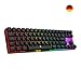 Produktbild DREVO Calibur 72 Tasten tenkeyless Mechanische Tastatur mit RGB Hintergrundbeleuchtung, mit kabellosem Bluetooth 4.0 angeschlossen, QWERTZ deutsches Layout(Rot-Schalter, Schwarz)