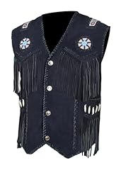 Dark Blue Suede & Turquoise Beads