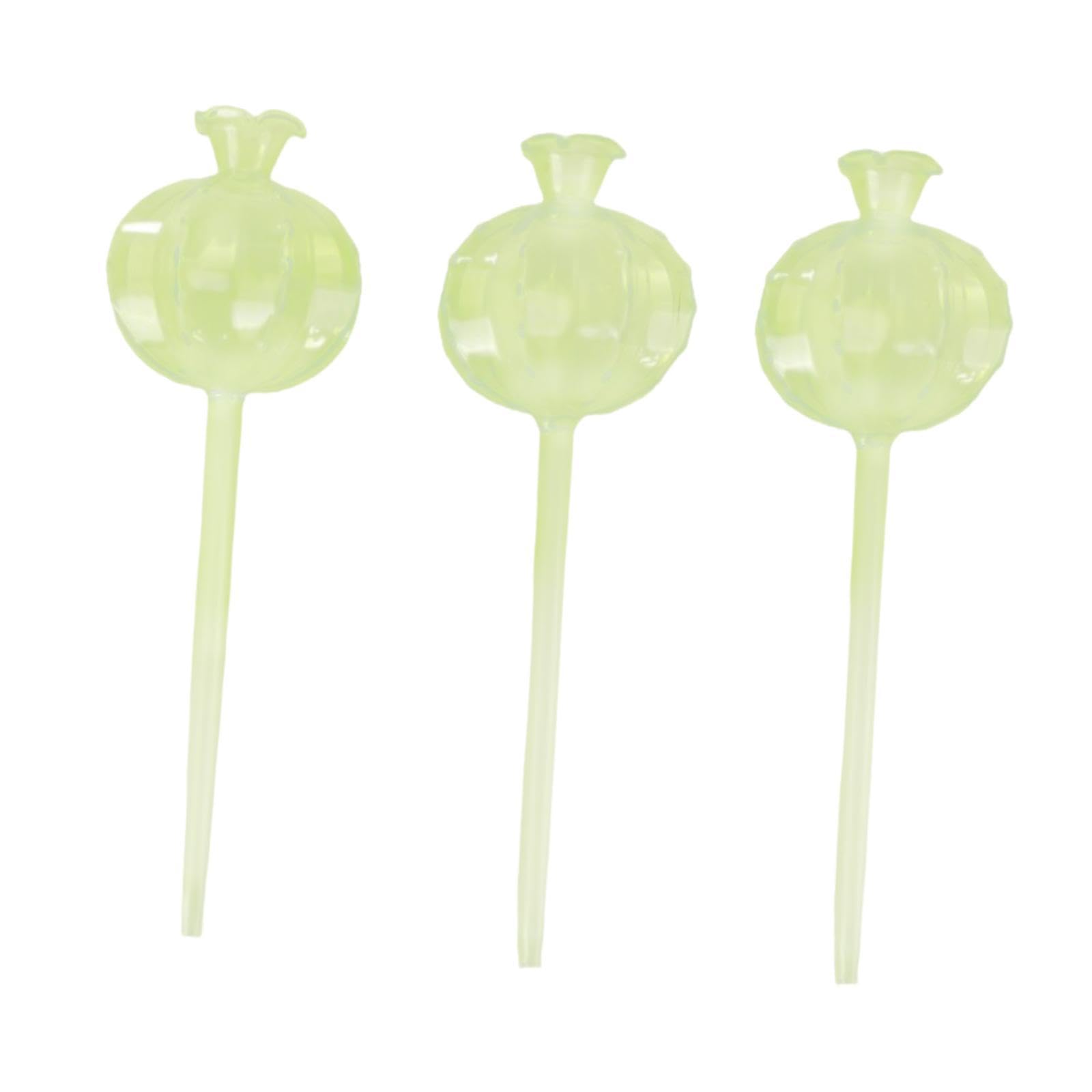 TRENDYNEST 3Pcs Plant Watering Globes Self Watering Spikes for Planter Garden Household Green-picture-10