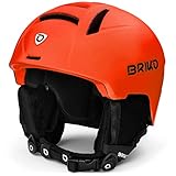 Briko Canyon Skihelm für Erwachsene, Unisex, Matt Orange FL Black, Large