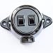Interruptor de montaje en pared doble (10 A/250 V, IP20), diseño retro,...