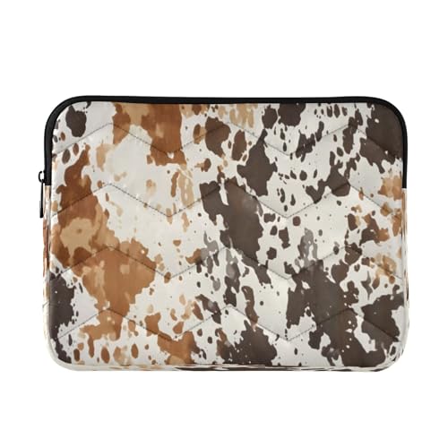 Funda para portátil con diseño retro de vaca para 13-14 pulgadas miniatura 1
