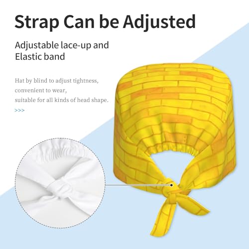 Image of Unisex Adjustable Surgical Sweatband - Elastic Bandage Cap - Scrub Caps for Nurse Working Cap