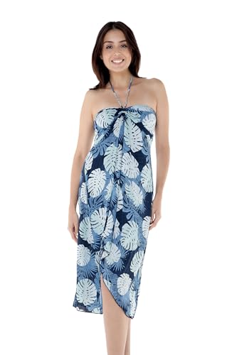 Image of Matchable Couple Hawaiian Shirt or Dress Signature Prints Pacific Palm | Sold Individually; Matchable Couple Collection; Soft Comfortable Fabric; Signature Tropical Prints; Vacation Ready