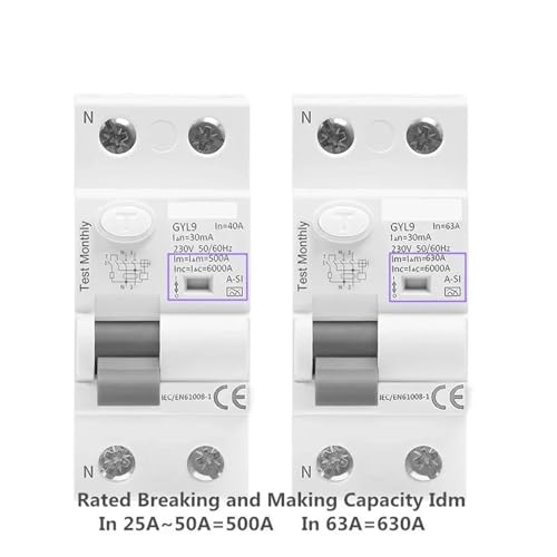 Interrupteur de sécurité type A-SI pour protéger votre maison 63A 30mA - 4