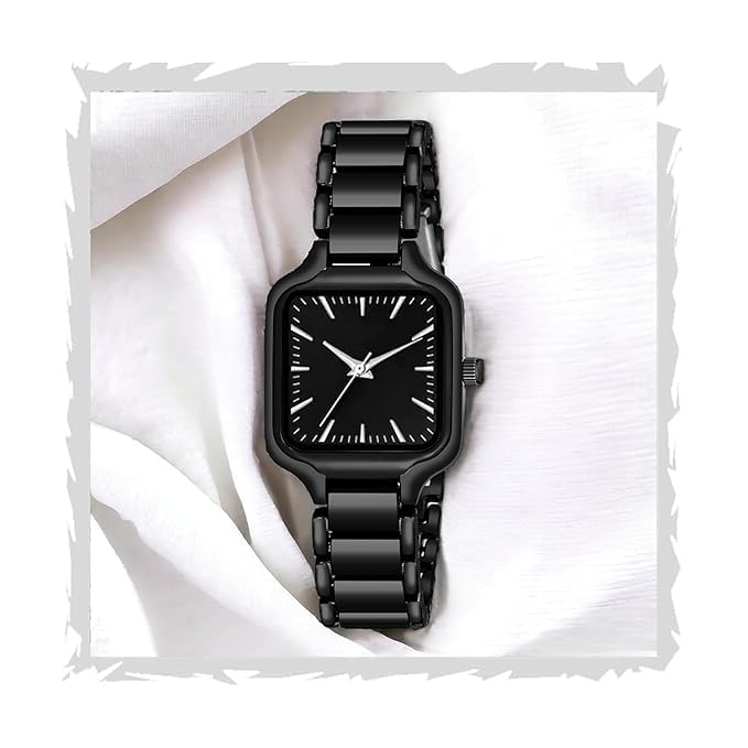 NIJAMRUT Newly Arrived Women Stainless Steel Casual Watches (Black) (B0CZ9LL8BS) Amazon Price History, Amazon Price Tracker