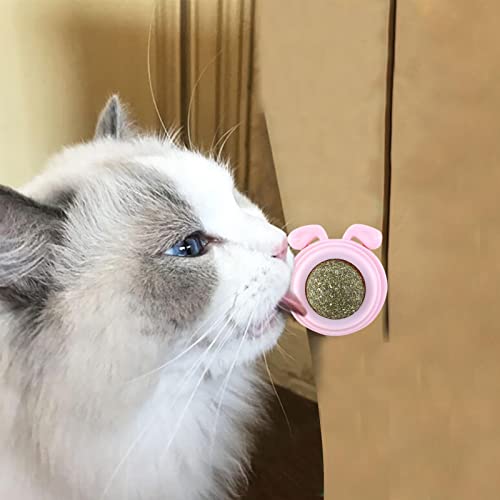 Bola de parede catnip - Gato Comestível Rotativo Lambendo Brinquedo para Parede de Gatos,Brinquedos