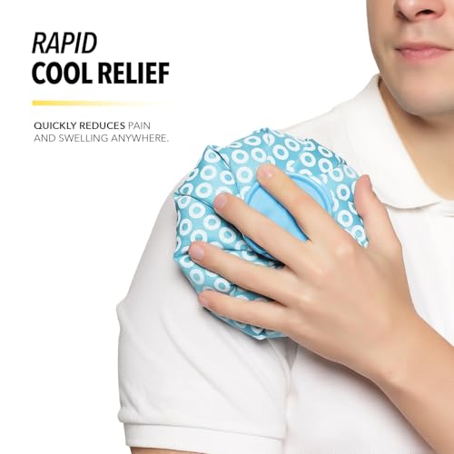 Image of Boldfit Hot Water Bag Ice bag for Pain Relief Cold Ice Pack for Injuries, and Cold Therapy Comes with Leak-free Closure - Blue 7.5 Inch - Pack of 2