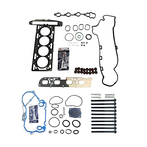 Image of Partsflow Full Gasket Set Head Bolts For 2010 Buick Allure For 2010-2013 Buick Lacrosse For 2011-2013 Buick Regal For 2012-2013 Buick Verano For 2012-2013 Chevrolet Captiva Sport 2.4L T598315