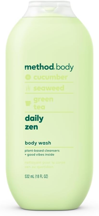 Body Wash, Daily Zen, Paraben and Phthalate Free, 18 oz (Pack of 1), Detoxifying
