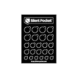 Silent Pocket Webcam Privacy Stickers for Camera Lens Privacy (Black Out) - Blocks Hackers' Spying, Recording and Eavesdropping, Fits Laptops, Phones and Tablets, Reusable and Restickable