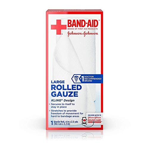 J&J Rolled Gauze 4x 2.5yd Tamaño 1ct J&J Rolled Gauze 4x 2.5yd miniatura 1