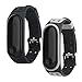 T-BLUER Xiaomi Mi Band 3 Bands, Silicone Colorful Replacement Strap Wristband for Xiaomi Miband 3 with Clasps Fitness Band Suitable to, No Tracker Included