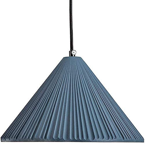 Lustre bleu en résine moulée et fer forgé pour chambre et séjour chic