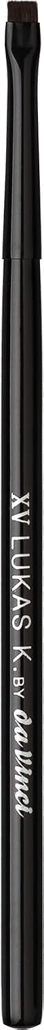 Mini Definer Makeup Brush No. XV, Lukas K. by da Vinci, Vegan Synthetic Fibres, Black Metal Ferrule, Wooden Handle, Eyeliner & Detail Works, Handmade in Germany, Size 0