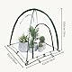 Hydrogarden Pop Up Gewächshaus Foliengewächshaus 92x92x100 cm - Treibhaus mit Reißverschluss Tür und Metallrahmen - Frühbeet Tomatengewächshaus Anzucht Zelt - Tomatenzelt durchsichtig, faltbar