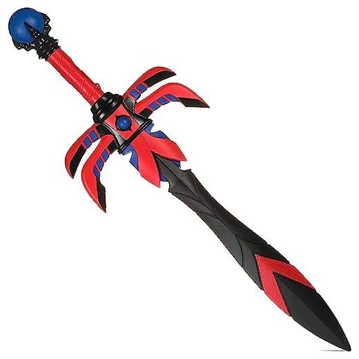 Formidable Toys 32 Inch Foam Sword – Riven Arc Red, Blue and Black – Customizable Toy Sword for Kids and Adults – Durable Polyurethane Foam for Play Fighting