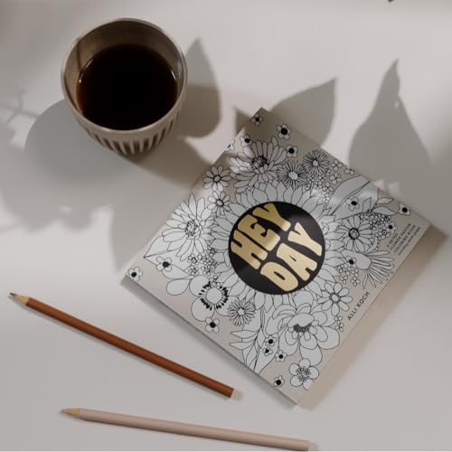 Heyday (Mini): A Retro Flower Design Coloring Book (Travel Activities Series)